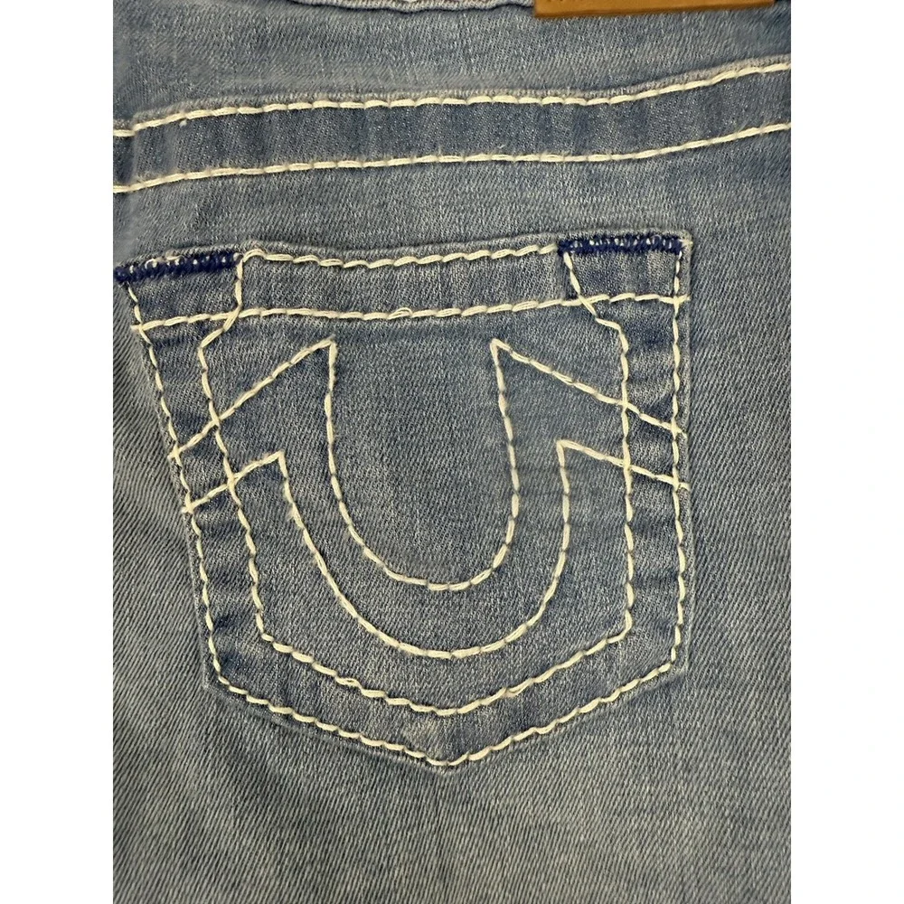 NWT True Religion Geno‎ Cut Off Short Youth Boys 16 Blue Denim